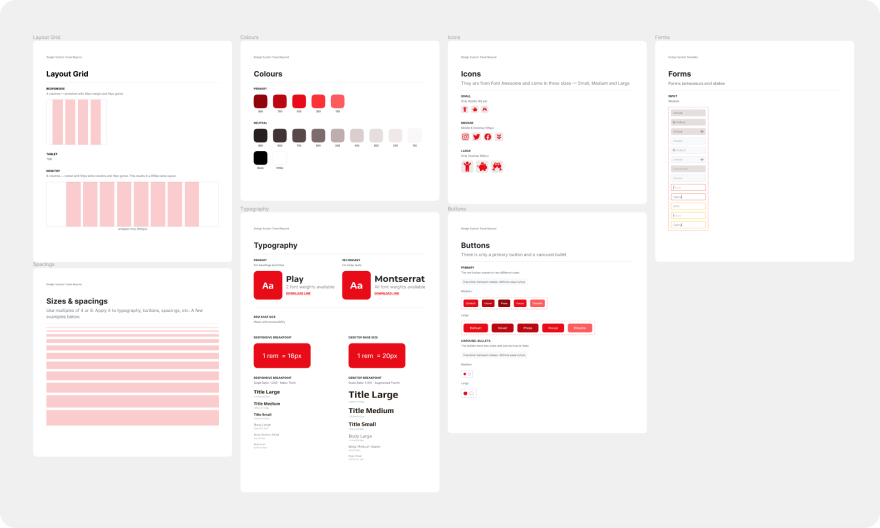 Mini design system of Travel Beyond