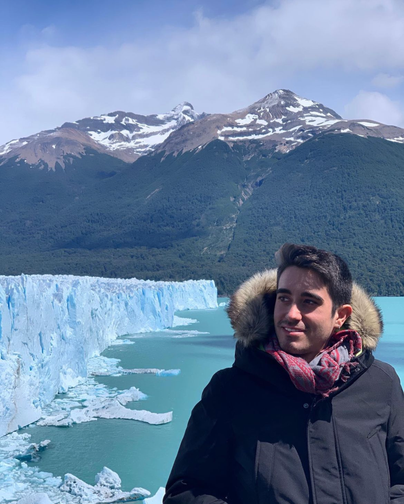 Me at perito moreno in Argentina